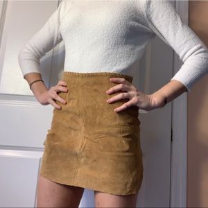 Pigskin Short Skirt